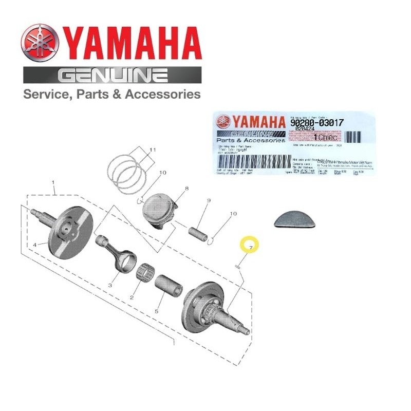 LC135 Y15ZR Y16ZR NVX155 MAGNET KEY YAMAHA