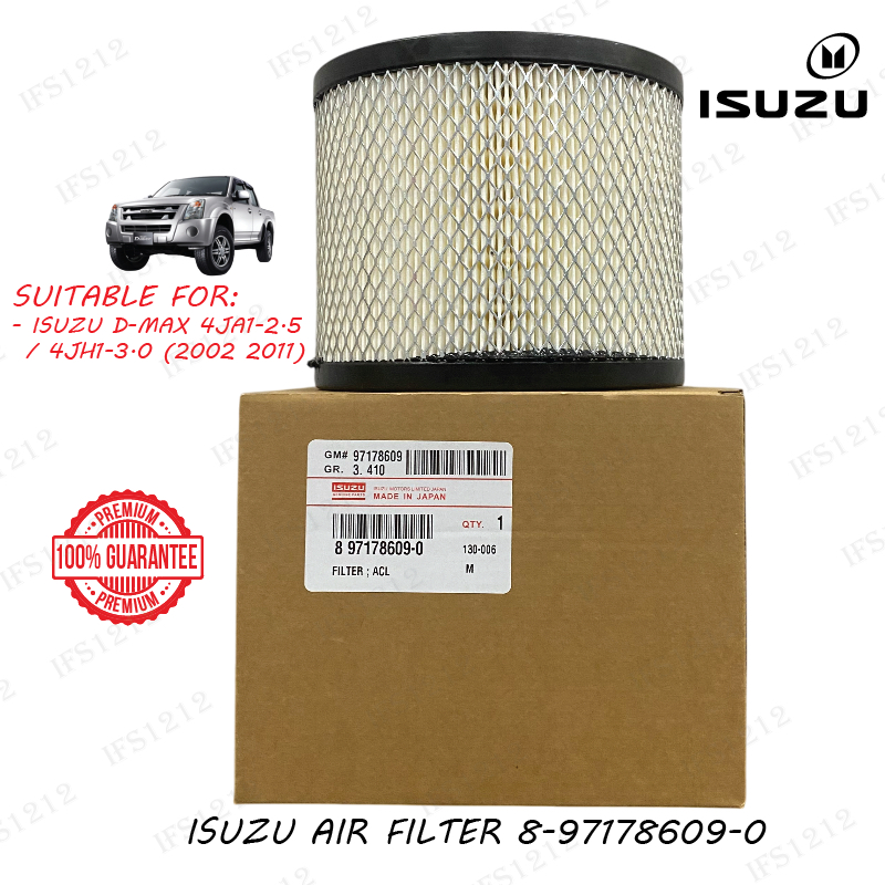 ใหม่ 8-97178609-0 ISUZU AIR FILTER สําหรับ D-MAX 2.5 3.0 2002-2011 4JA1 / 4JH1 DMAX DMAX ENGINE