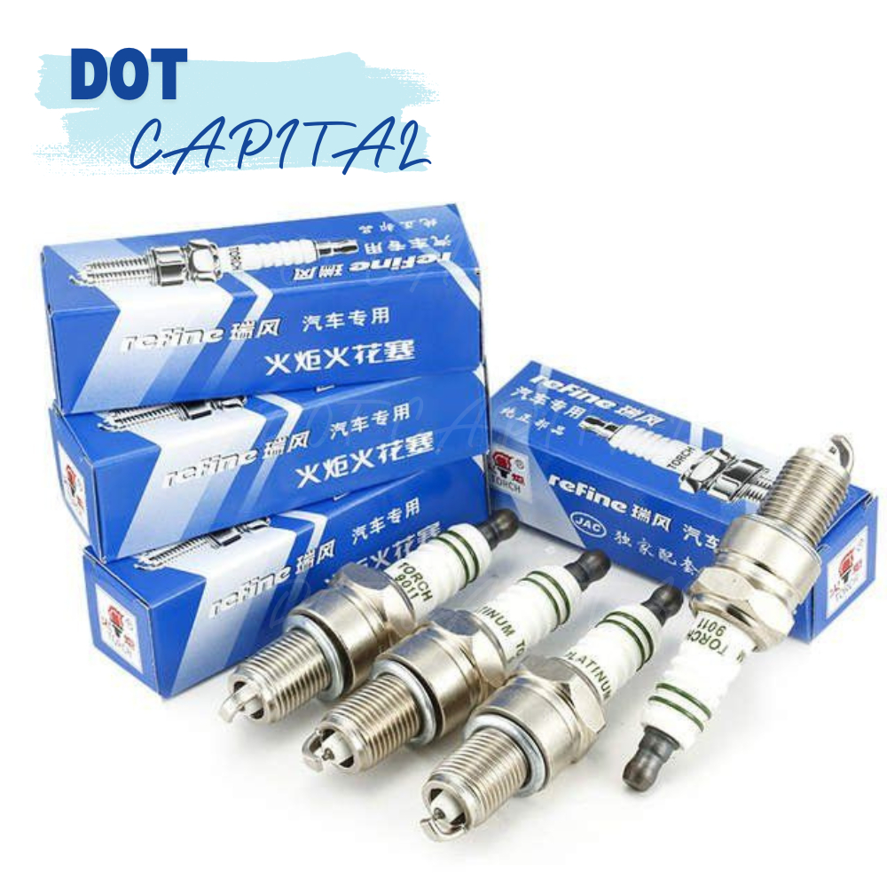 TORCH หัวเทียนทองแดง 4 ชิ้นราคา Sentra B14 N16/ Waja/ Wira 1.6/ Kembara/ Myvi D73A/ City SX8 SEL BKR