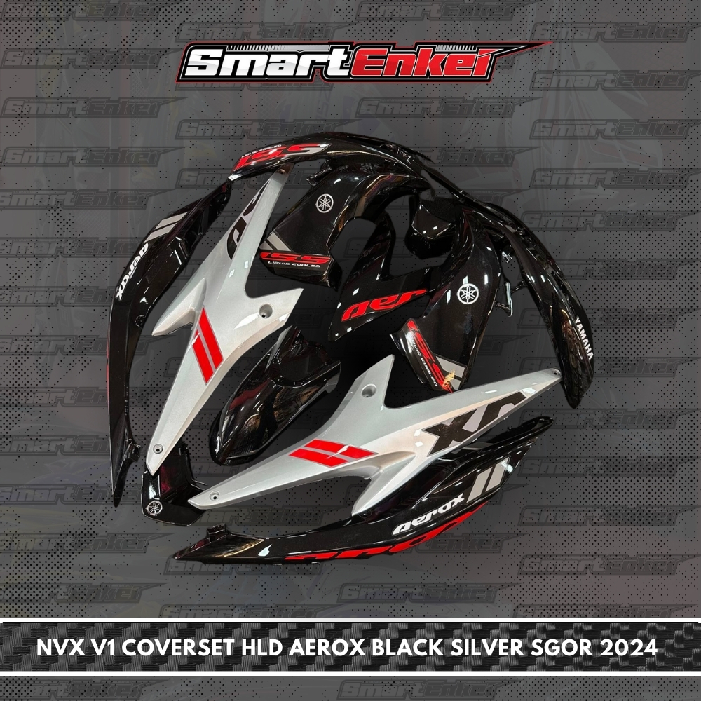 HLD-NVX V1 COVERSET HLD AEROX BLACK SILVER SGOR 2024