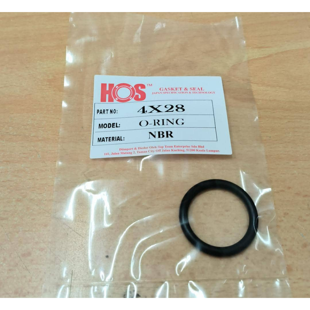 [ 4X28-NBR ] [ P/WAJA ] [ GEN-2 ] [ TOYOYA EE100 ] [ HONDA SEL SR4 SO4 ] [ WATER PUMP PIPE O-RING ]