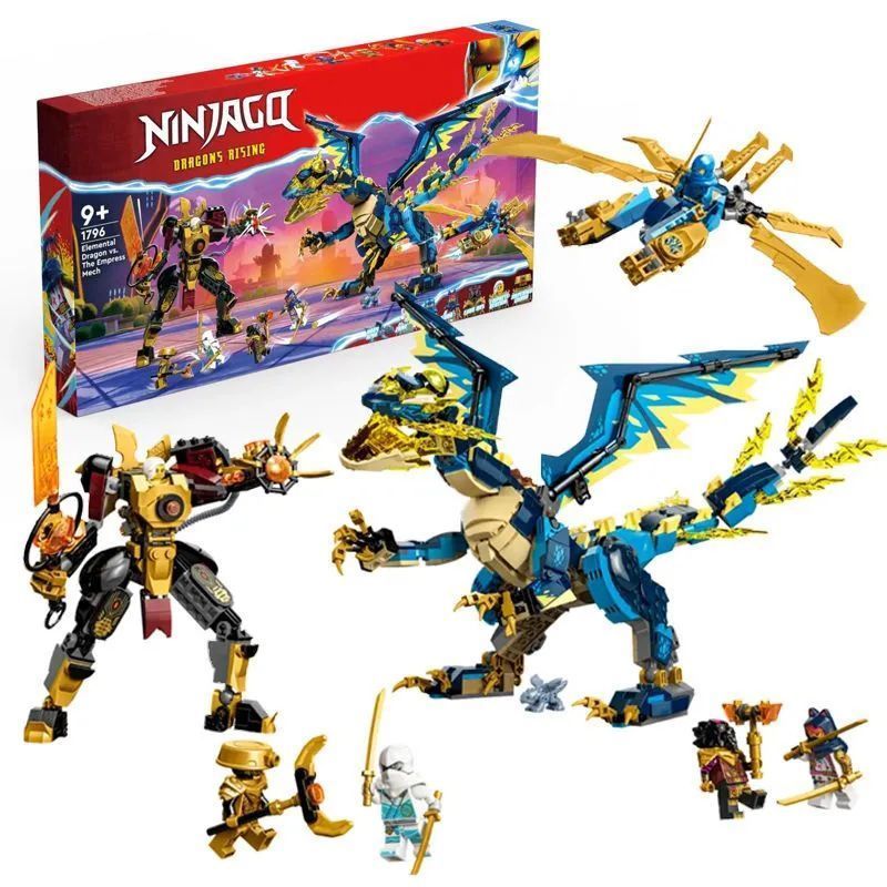 NINJACITY Elemental Dragon vs The Empress Mech 71796