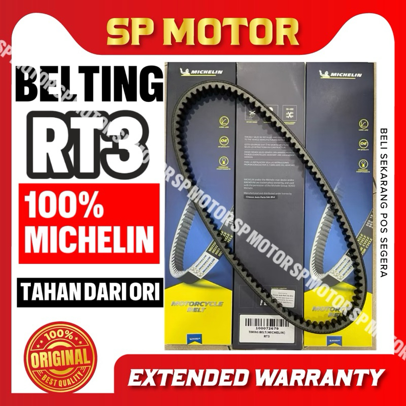 - WMOTOR RT3 TIMING BELTING V-BELT V DRIVEN BELT -BY MICHELIN -100072679