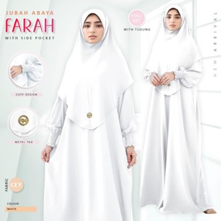 การออกแบบล่าสุดของ Jubah Abaya Farah Free Size With Tudung S…