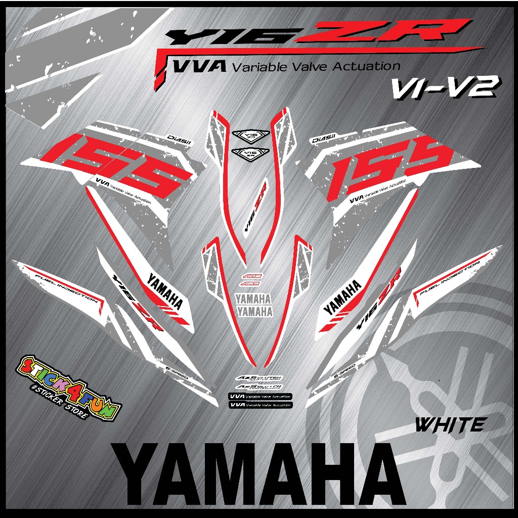 STRIPE MOTOR Yamaha Y16ZR/155 V1-V2 ABS (45) 2024 CUSTOM STRIPE DESIGN (A-grade) BODY STICKER