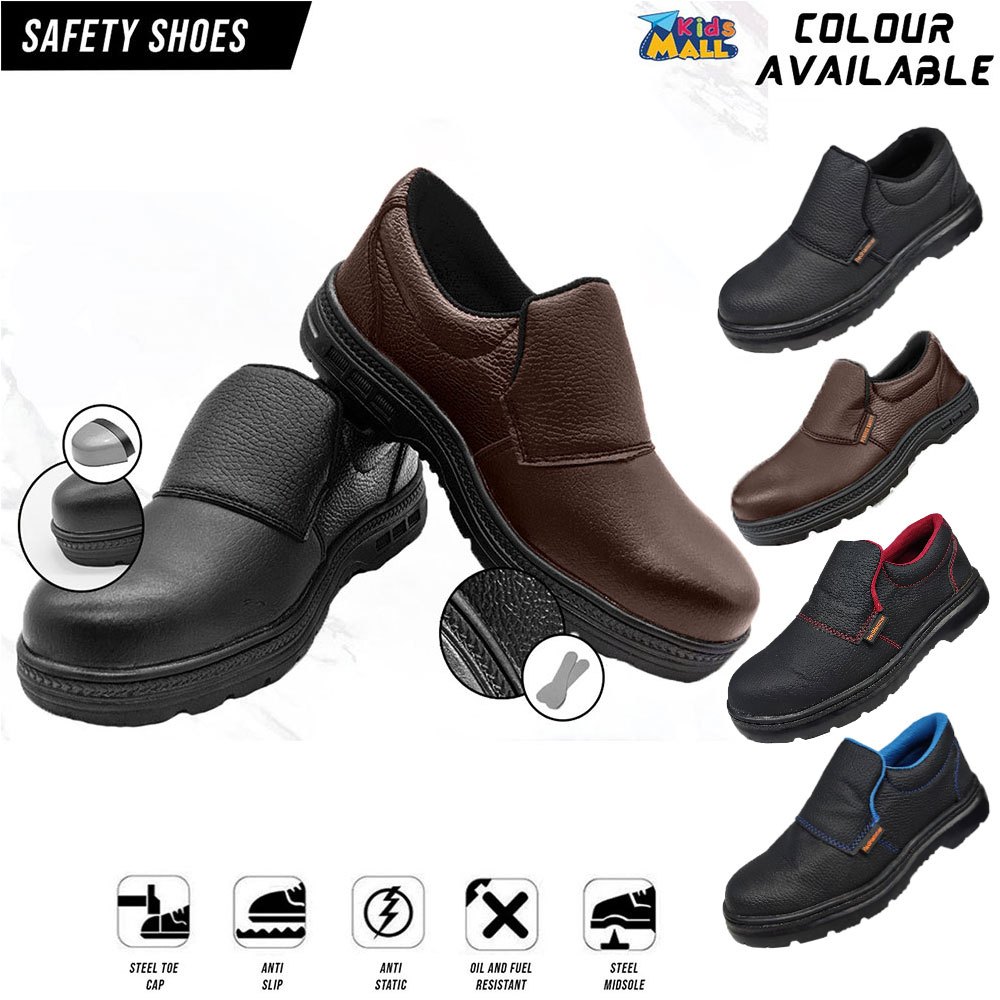 รองเท้านิรภัย Low Cut ผู้ชายผู้หญิง Safety Boot Rubber Kasut Safety Sarung Lelaki Perempuan