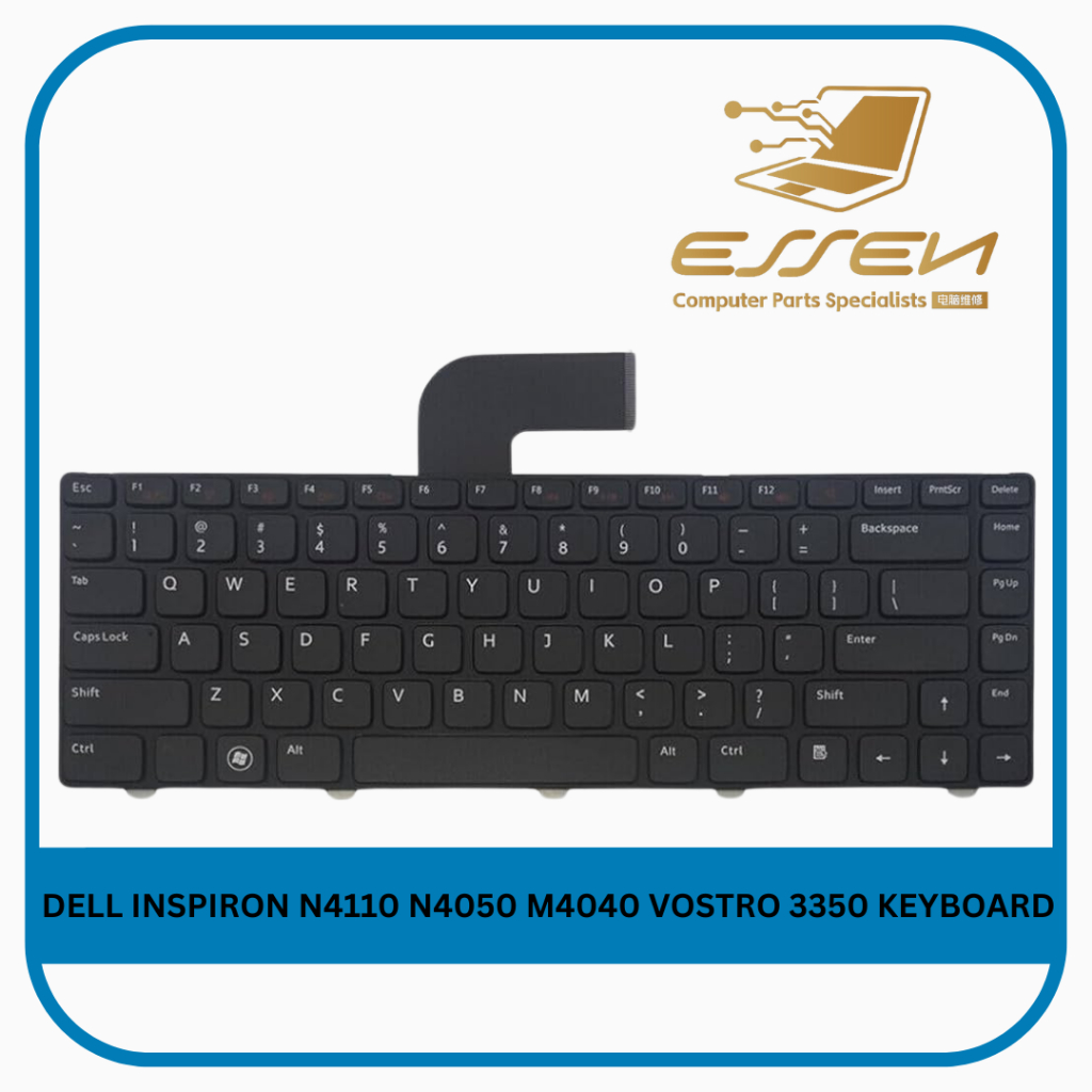 แป้นพิมพ์ทดแทนสําหรับ DELL INSPIRON N4110 N4050 M4040 VOSTRO 3350 คีย์บอร์ด