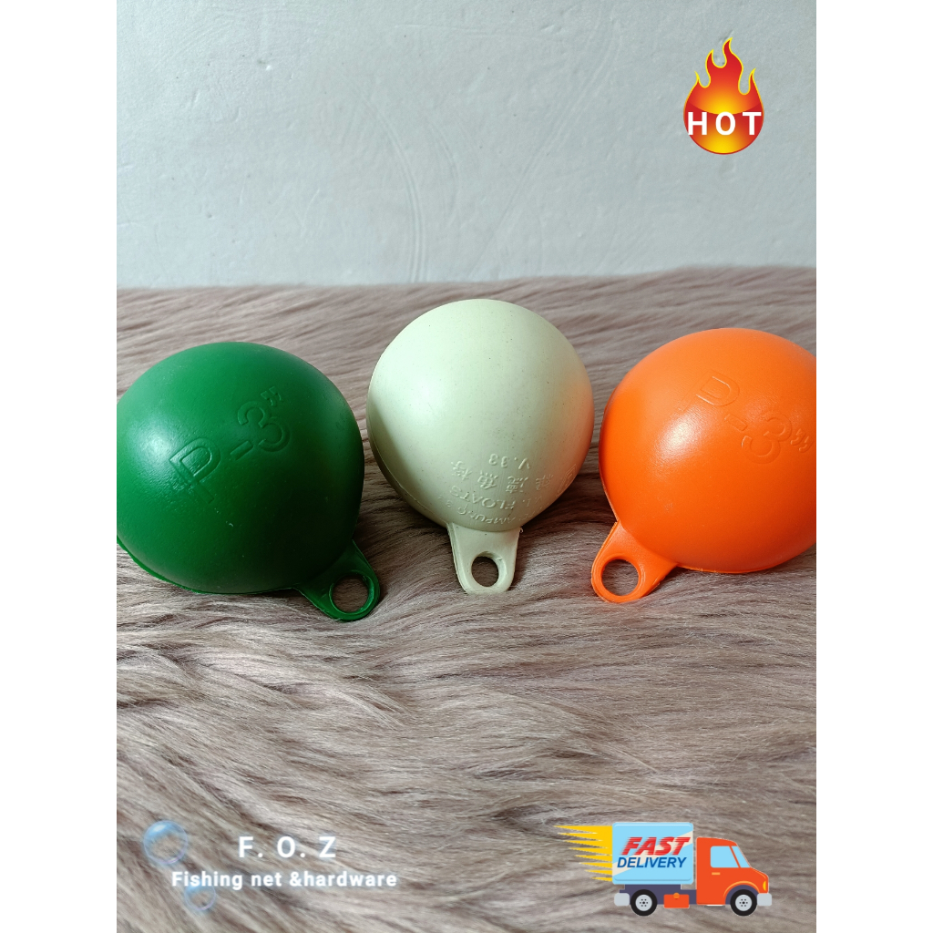 3 นิ้วรอบทุ่น Trawl สุทธิทุ่น Crab Bubu 3 สี Crab Float Fishing Net