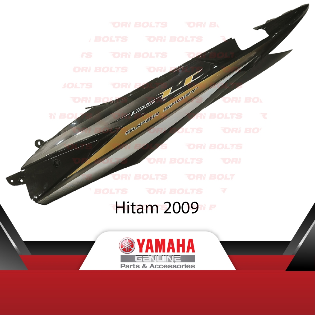 1S8-F1731-00 Yamaha 135LC V1 Body Cover Set Ekor Tepi Siap สติกเกอร์สีดําสีขาว