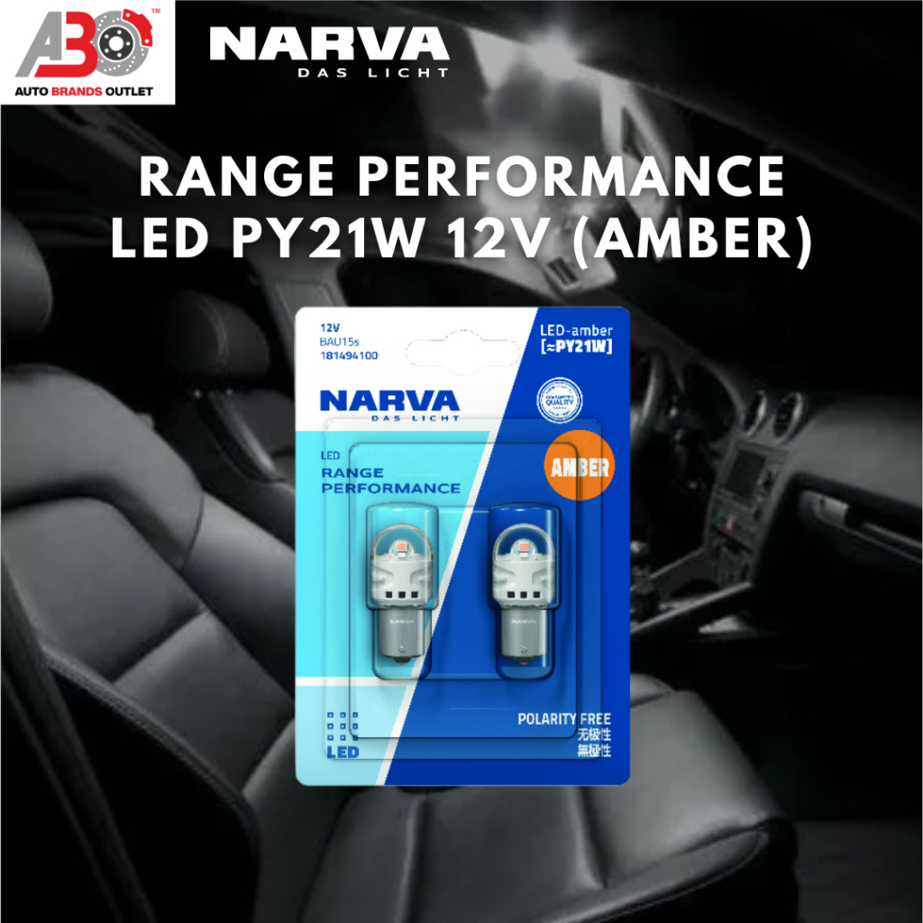 NARVA PY21W 12V หลอดไฟสัญญาณ LED พิสัย (AMBER)