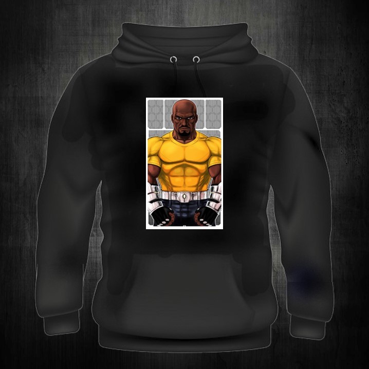 LUKE CAGE (HERO POTRAIT) เสื้อฮู้ดพิมพ์ลาย