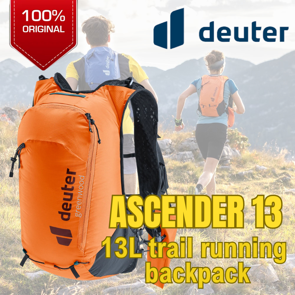 DEUTER ASCENDER 13 Trail Running Backpack Deuter, 13L Volume, Ultra Lightweight, Snug Fit