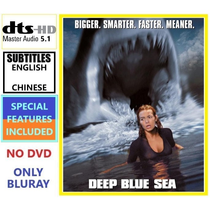 D16 Deep Blue Sea 1 (1999) Action Adventure Sci-Fi