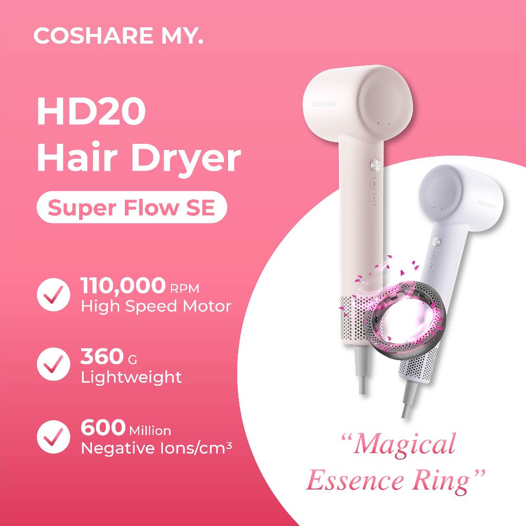 Coshare HD20-เครื่องเป่าผมความเร็วสูง