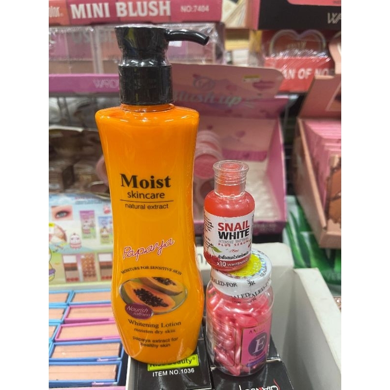 MOIST PAPAYA LOTION 3 IN 1 ชุด