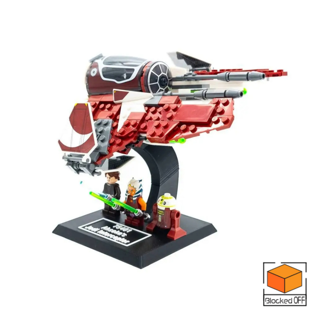 ฐานตั้งโชว์ LEGO สำหรับ Lego Star Wars Ahsokas Jedi Interceptor (75401)