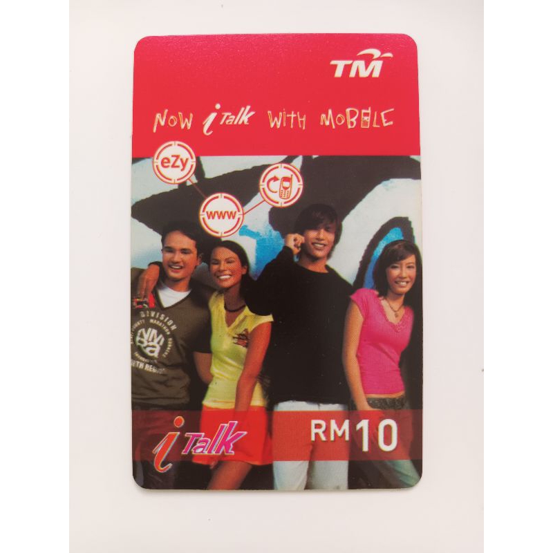 Vintage Collectibles Used Phonecard (ไม่มีเครดิต) จาก iTalk TM