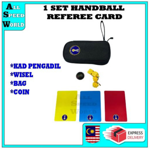 1 ชุด KAD PENGAD BOLA BAMING / 1 ชุด HANDBALL REFEREE CARD / COIN / อุปกรณ์เสริมอะแดปเตอร์