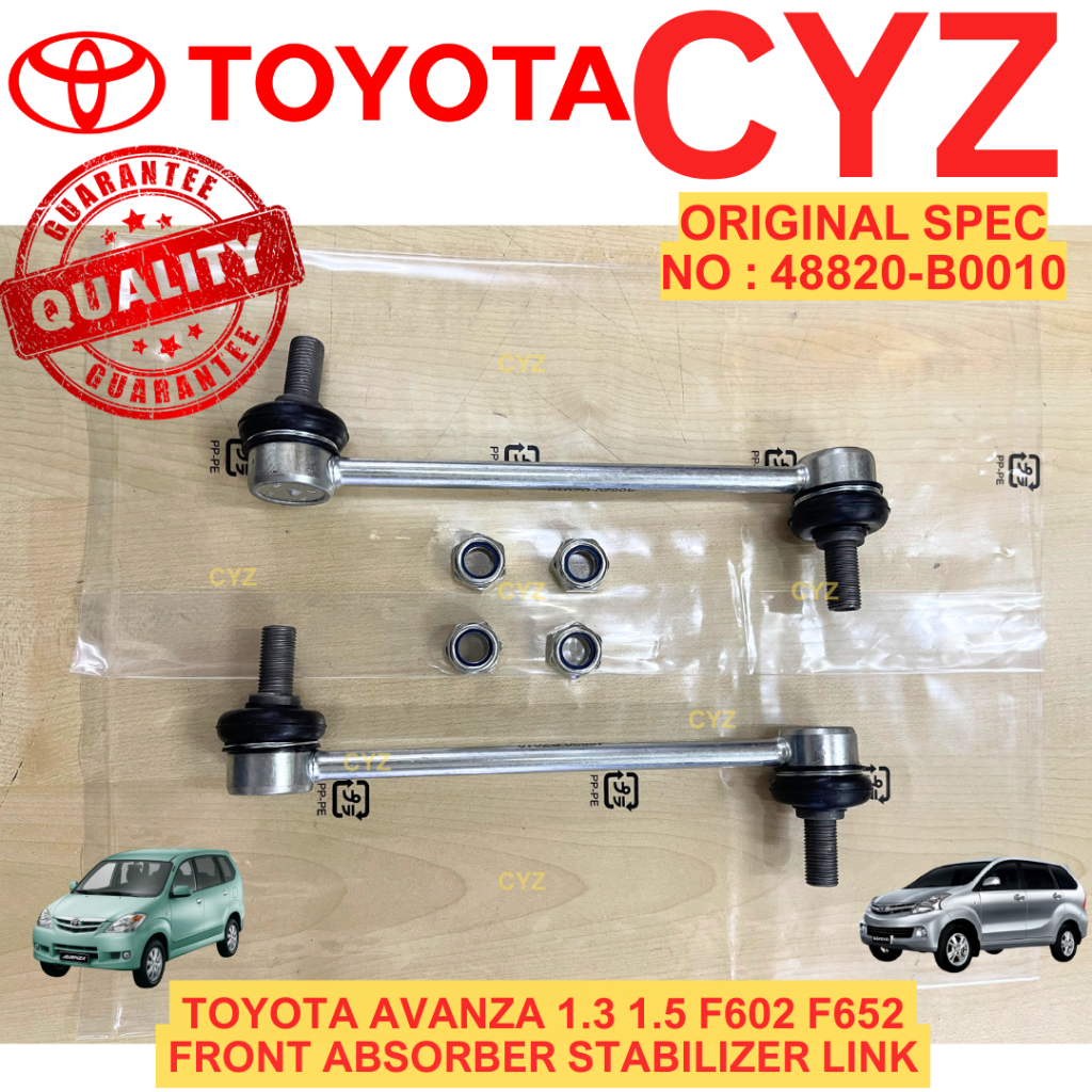 (1 PAIR) โช๊คหน้า Link / Stabilizer Link TOYOTA AVANZA F601, 602, 651, 652 48820-B0010