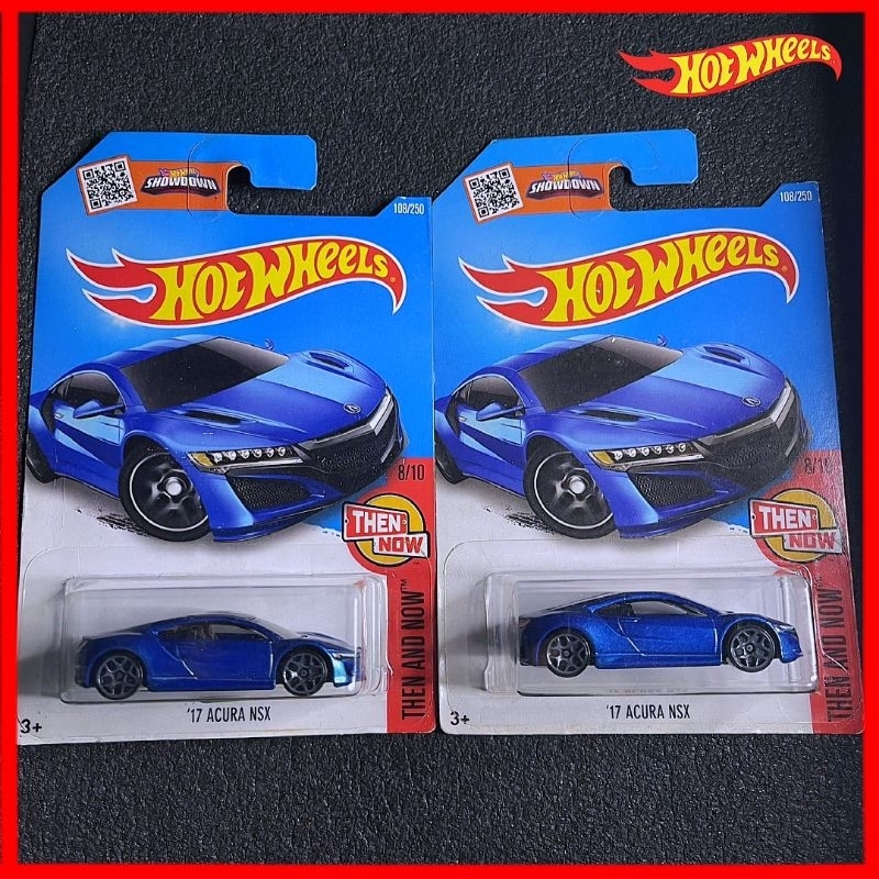 Hot Wheels Acura NSX สีฟ้ารุ่น 2016 Hotwheels JDM รถล้อร้อน 2016 Acura NSX Honda NSX Biru Then & Now