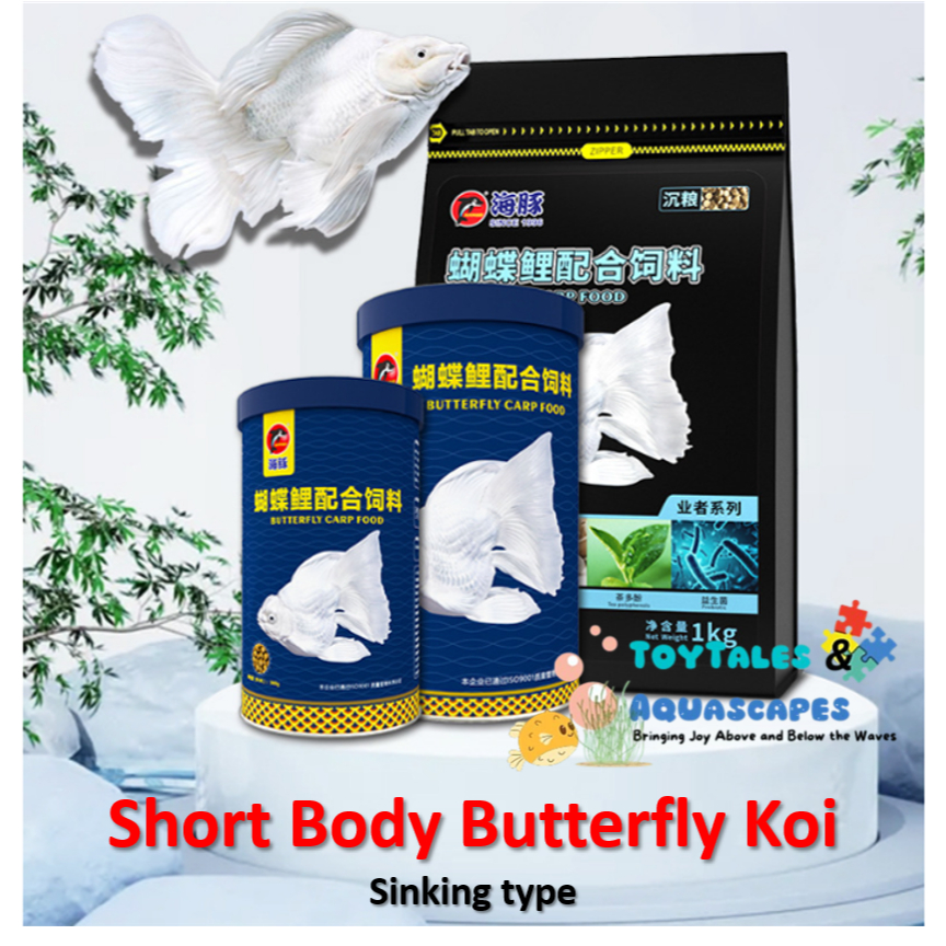 PORPOISE Butterfly Koi Short Body, Butterfly Koi Specialised Food