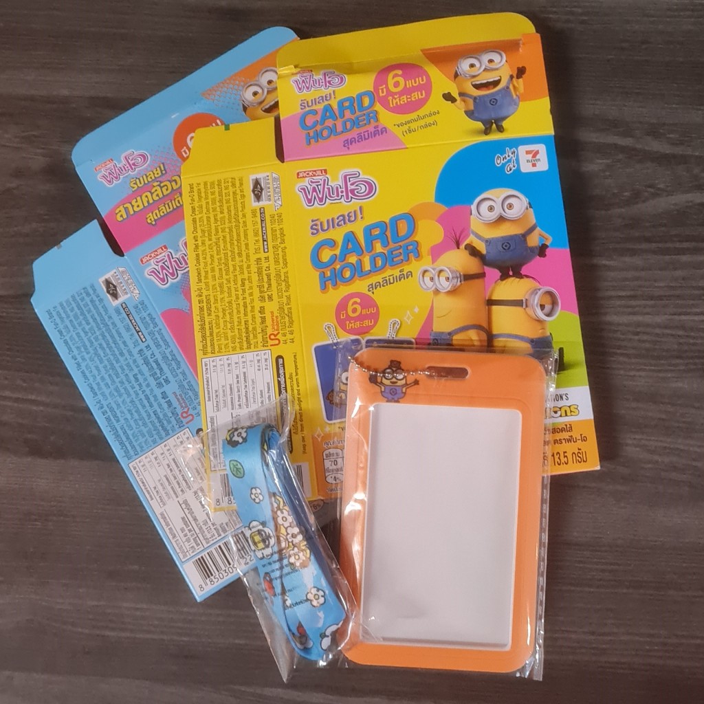 ป้ายชื่อเชือกเส้นเล็กผลิตภัณฑ์ Minions Jack & Jill Thai Exclusive 7 Eleven