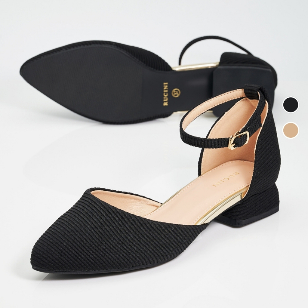 RUCINI Ladies Ankle Strap Block Heels RLSH-LS7059