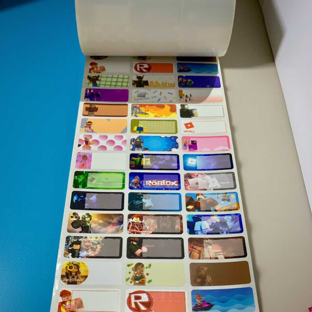 NAME STICKER ROBLOX (กันน้ํา)
