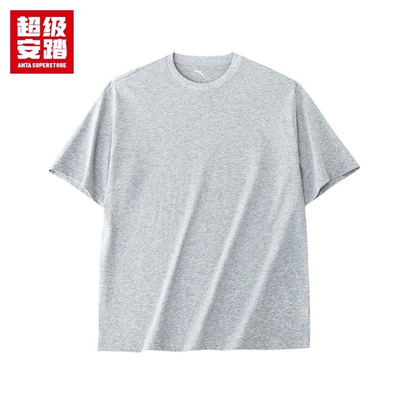 ANTA เสื้อยืดแขนสั้นผู้ชาย 152438152U-6 -CD16 Mélange Grey (ชายแขนยาว)