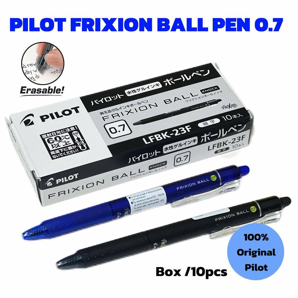 PILOT FRIXION CLICKER ERASEABLE PEN 0.7MM (น้ําเงิน/ดํา)(10PCS)
