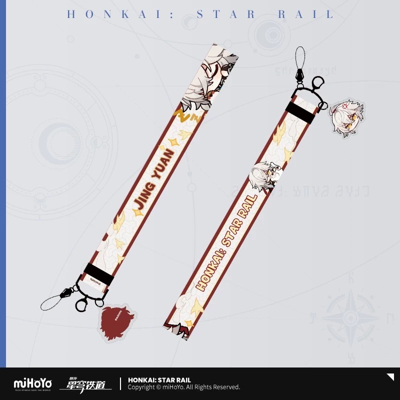 รางดาว Honkai Mihoyo โทรศัพท์ Landyard Dan Heng & Jing Yuan