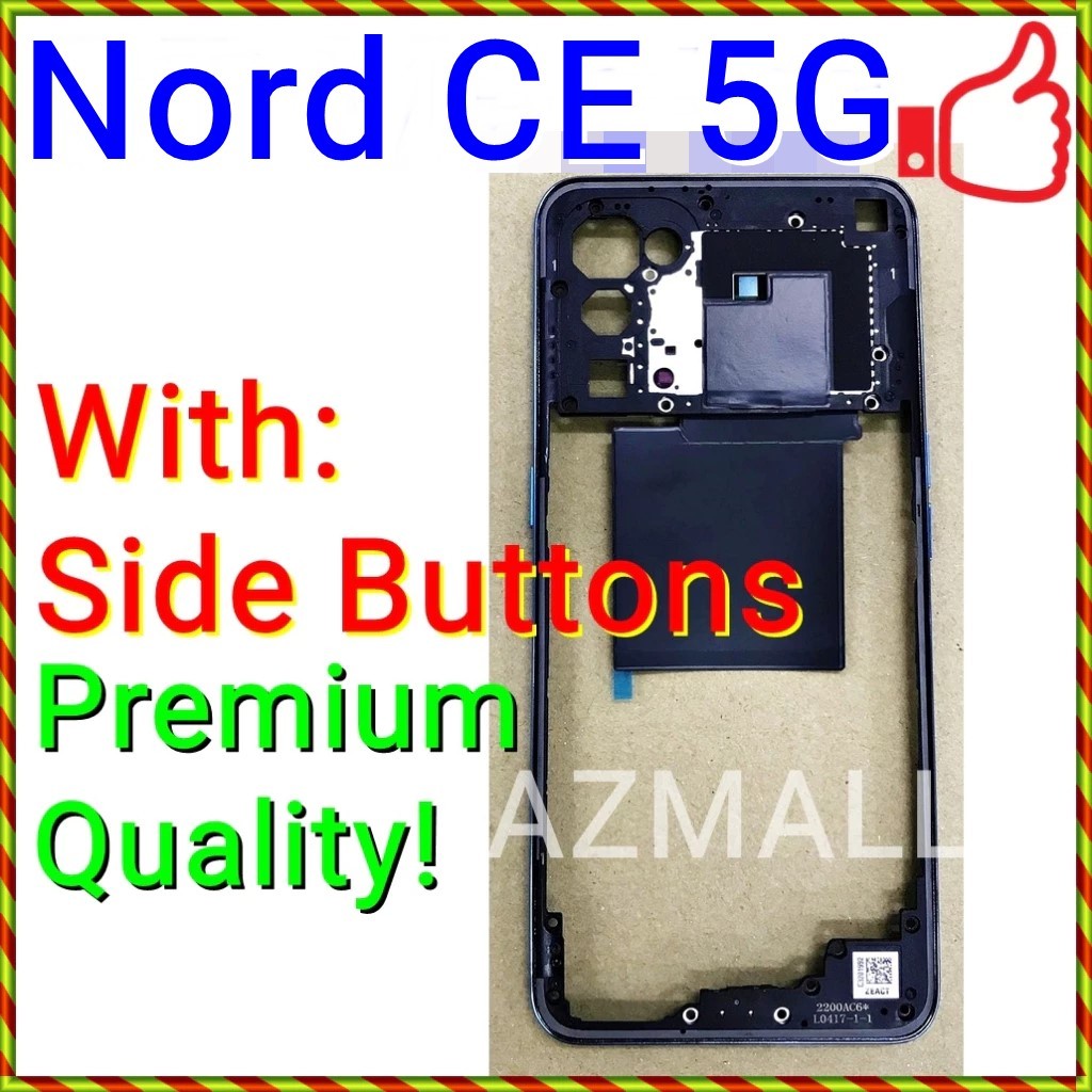 (3 สี) ใหม่กรอบด้านข้าง Housing Part ปุ่มปรับระดับเสียงไฟสําหรับ OnePlus Nord CE 5G / EB2103 EB2101
