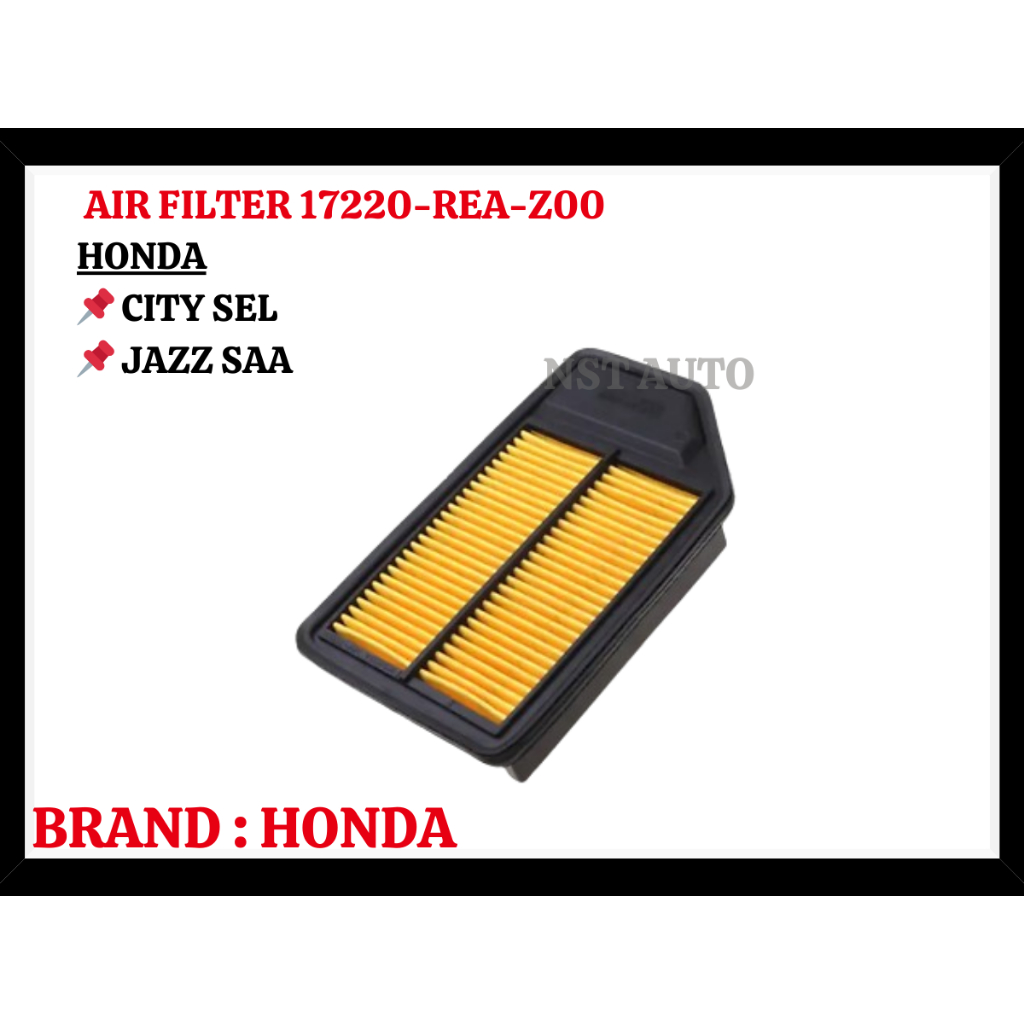 กรองอากาศ (17220-REA-Z00) สําหรับ Honda City / Jazz