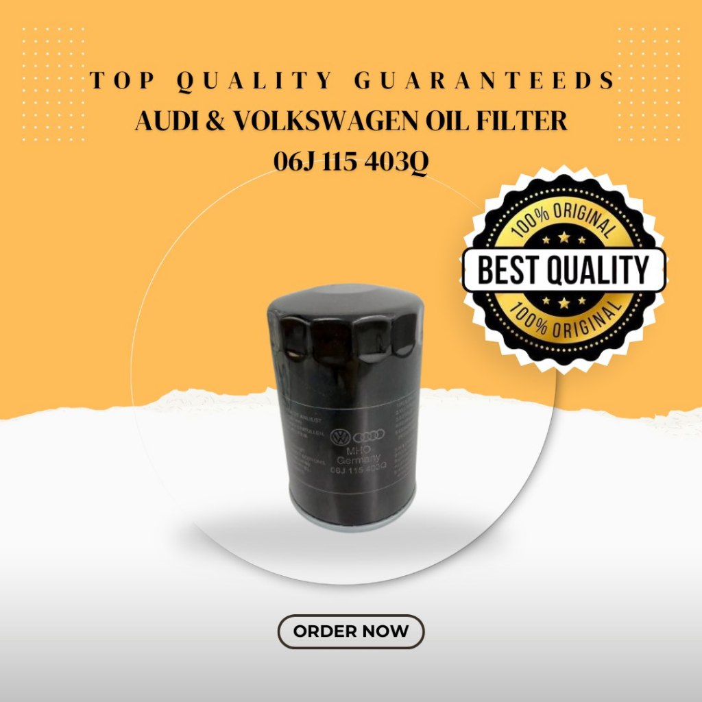 AUDI & VOLKSWAGEN กรองน้ํามัน 06J 115 403Q - ใช้ได้กับ A4, A5, A6, Q3, Q5, TT, Golf, Passat, Tiguan
