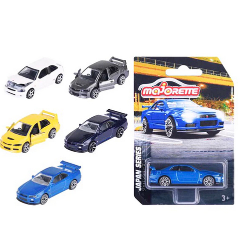 Majorette Japan Series Wave 2 Skyline R34, Mitsubishi Evolution, Honda Civic EK9