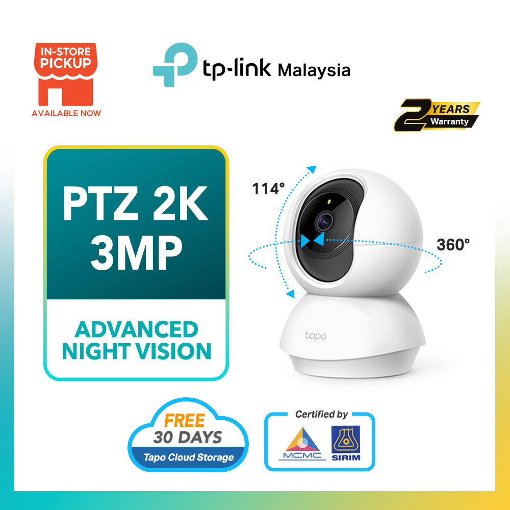 SIRIMTP-Link Tapo TC71 3MP 2K Indoor Pan/Tilt 360 WiFi CCTV Two Way Audio 360 องศา Night Vision