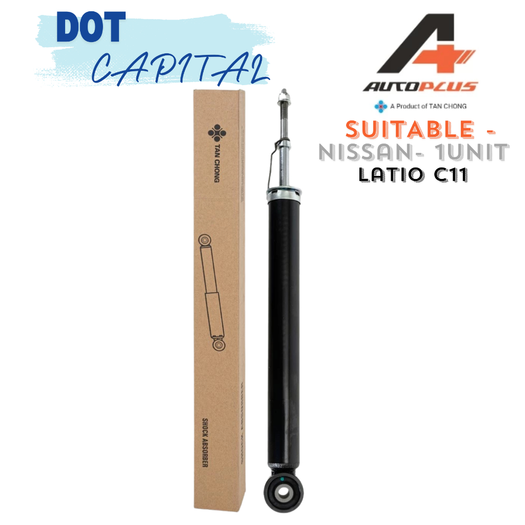 AUTOPLUS NISSAN LATIO C11 โช้คอัพหลัง /Belakang RH / LH (ราคา 1 ชิ้น) *56210-EE55A-MY