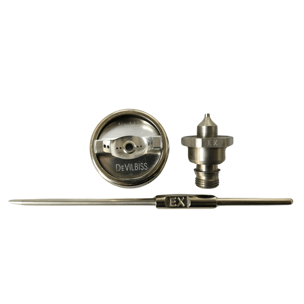 Devilbiss/Aoto เข็ม 1.4 มม./1.8 มม., หัวฉีดและฝาปิดลมสําหรับ Devilbiss JGX-502 - รูปที่ 2
