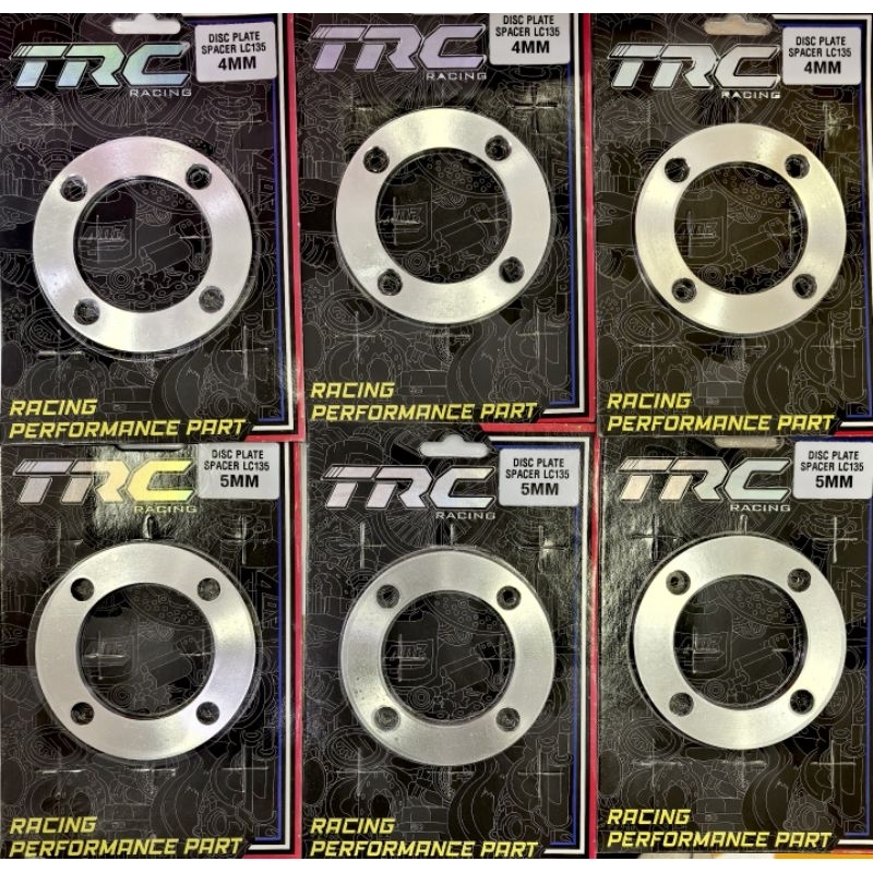YAMAHA Y125 LC135 Y15 Y16 4HOLE ALLOY BRAKE DISC PLATE SPACER -4MM /5MM (BY TRC RACING PRODUCT)