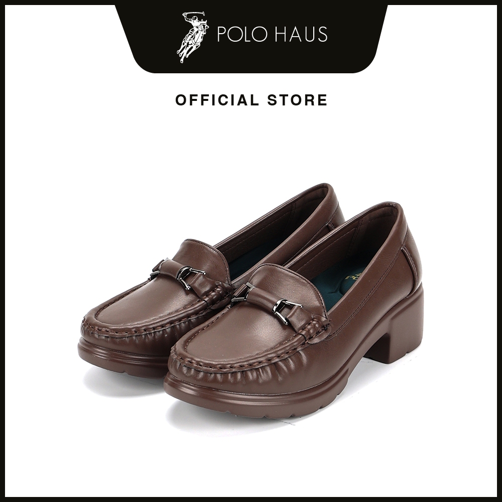 POLO Ladies Vada Comfort Slip-On Heels Shoes -P22405-SN01SV-63-TAUPE