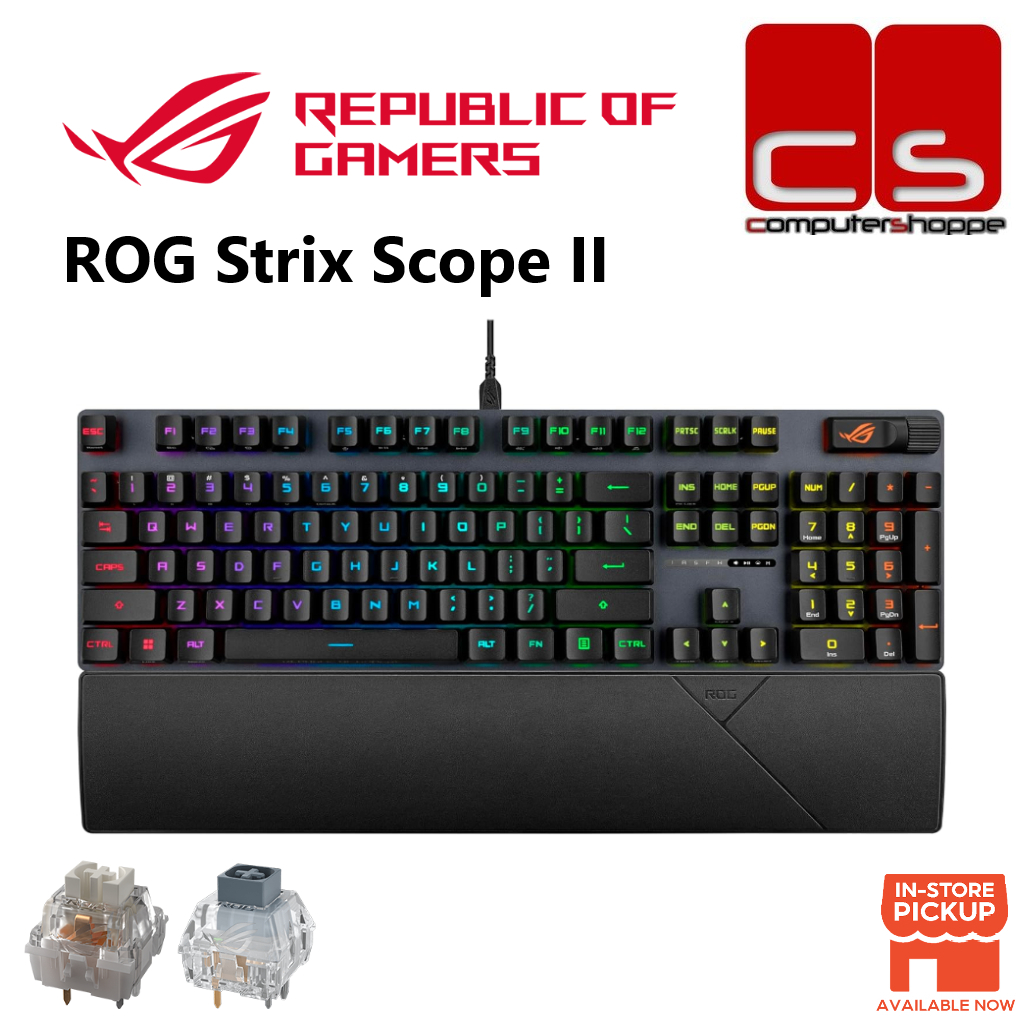 คีย์บอร์ดเกมกล Asus ROG Strix Scope II NX