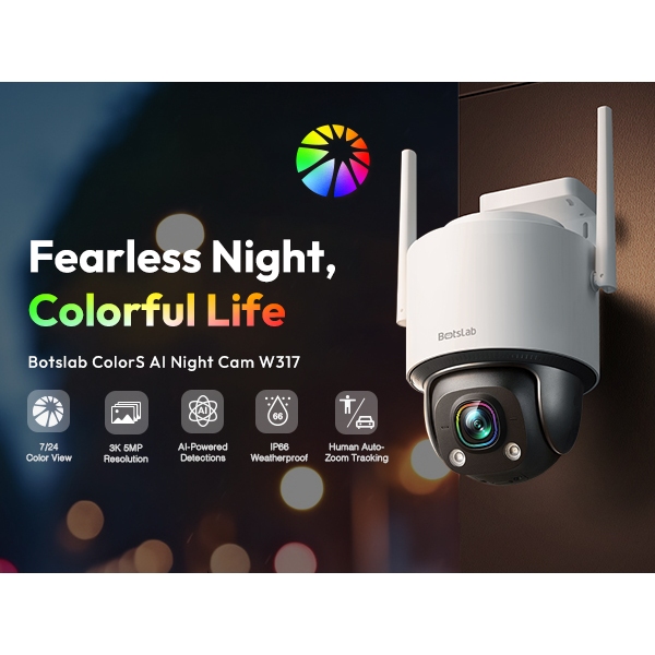 Botslab ColorS AI Night Cam W317 5MP 3K