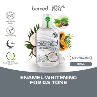 Biomed Superwhite Mouthwash, Fluoride Free (500ml)| Pencuci mulut 漱口水