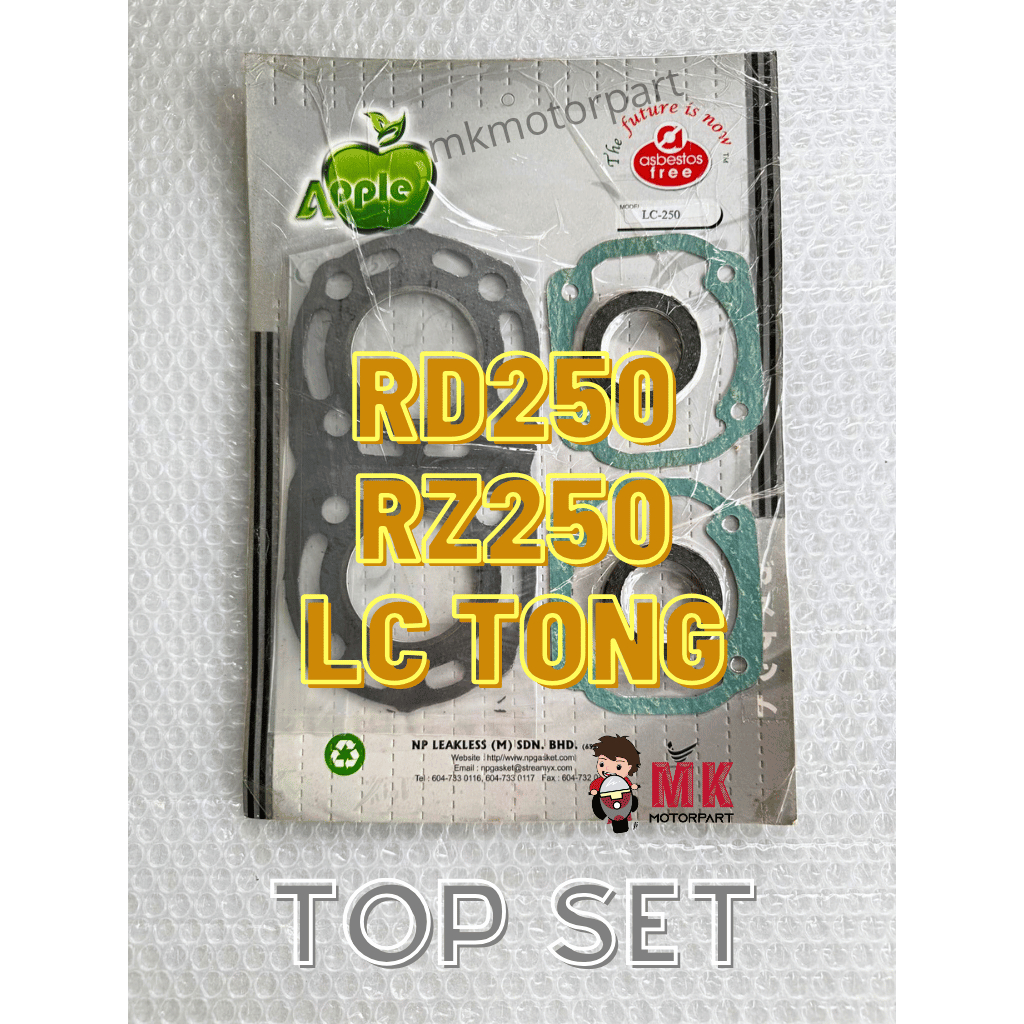 TOP SET Yamaha LC250 [ LC TONG ] RD250 / RZ250 ปะเก็น Apple RD250LC Wajib Baca รายละเอียดอ่านคําอธิบ