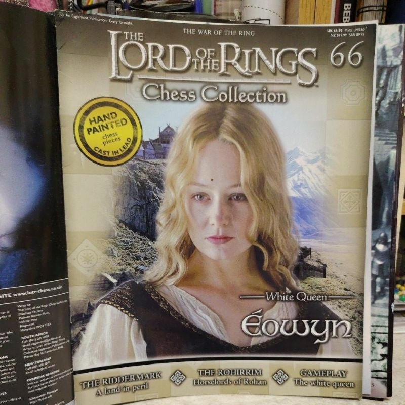 LORD OF THE RINGS CHESS COLLECTION - ISSUE 66 WHITE QUEEN EOWYN MAGAZINE เท่านั้น LOT HF8710 3243