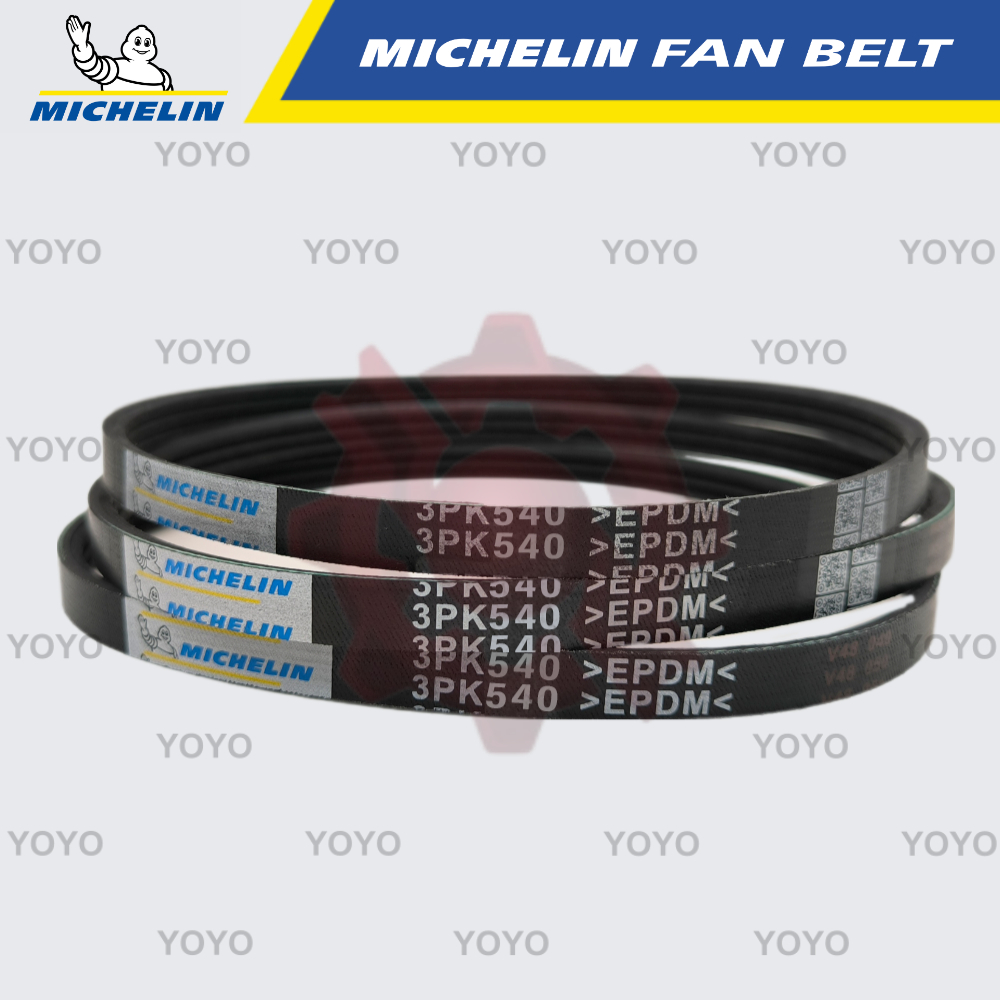 Daihatsu Charade G200 1.3/ G203 1.5, Pyzar G301 1.5/ G311 1.6 สายพานพัดลม MICHELIN (3PK540)