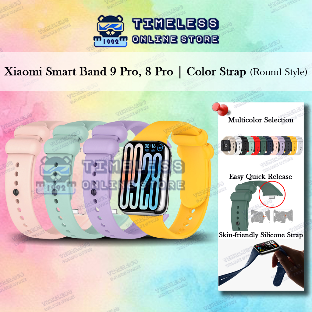 🇲🇾 Xiaomi Smart Band 9 Pro, 8 Pro, Color Series Round Style Smartwatch Band, 12 สี (mi band 9pro, 8p