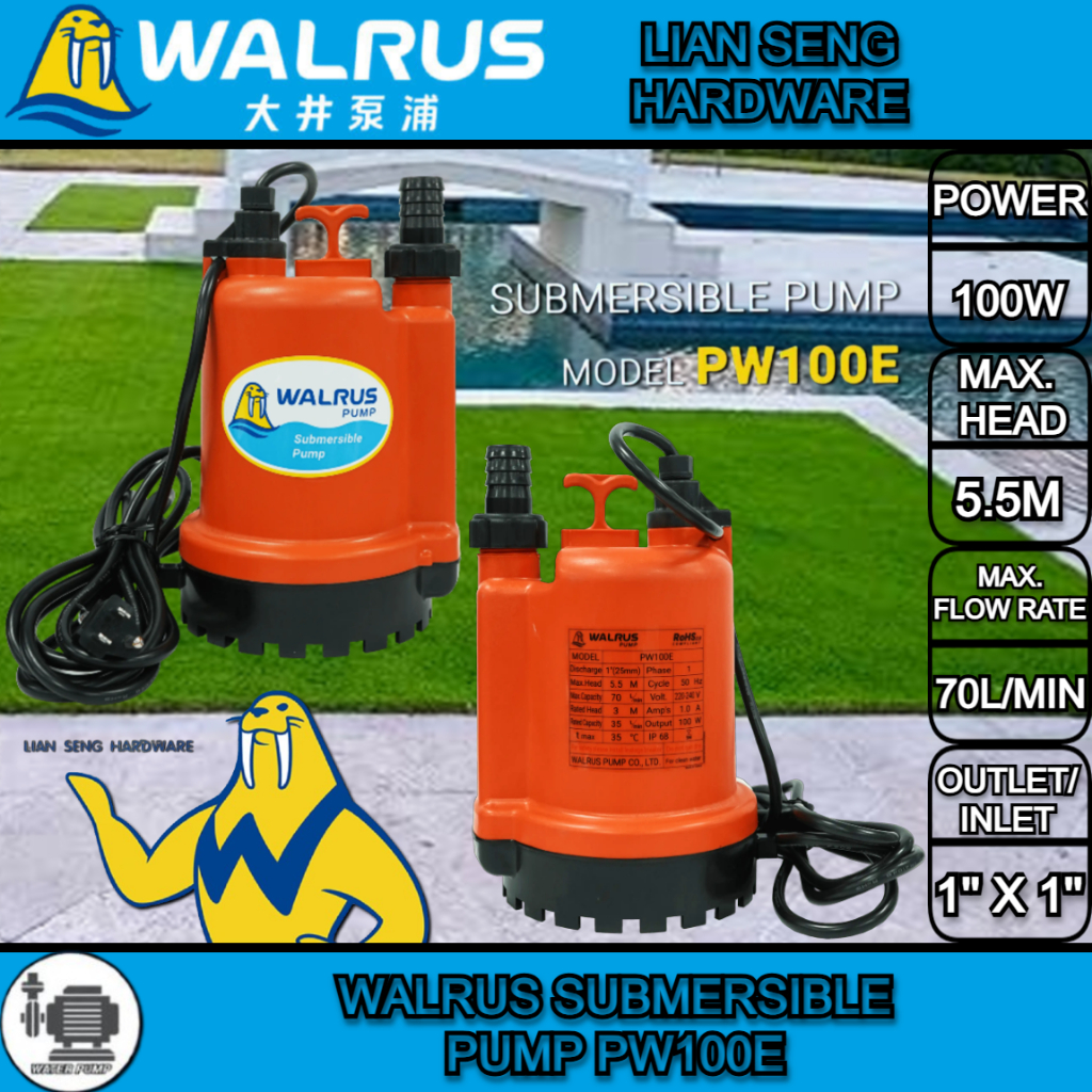 WALRUS SUBMERSIBLE PUMP PW100E