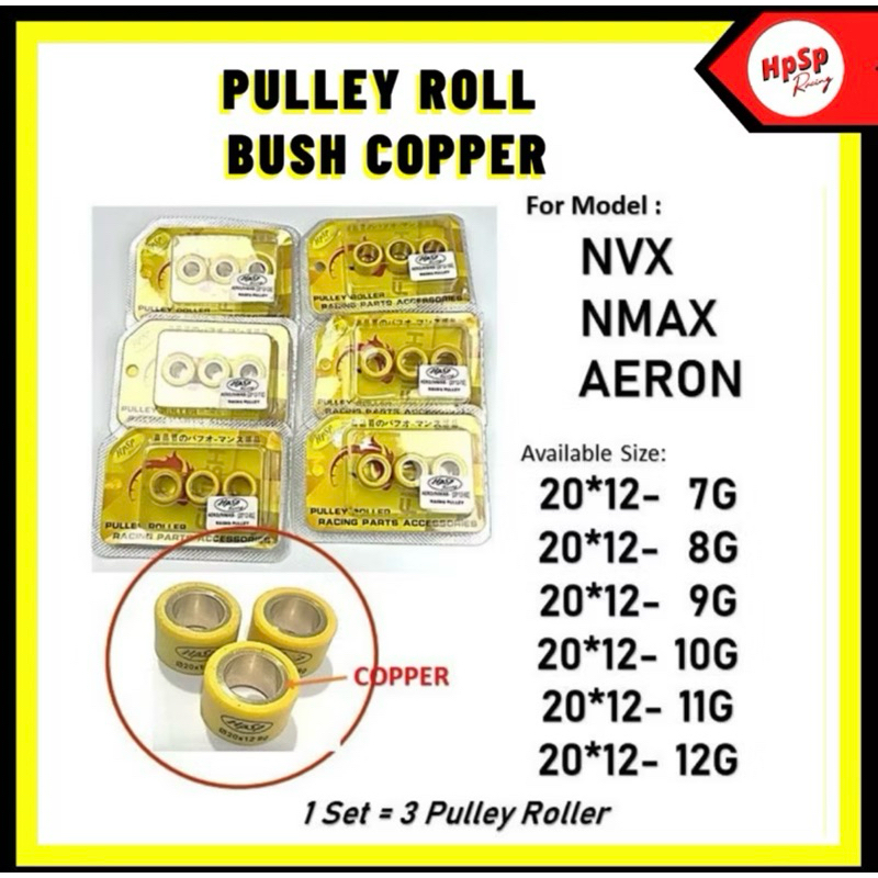 HPSP RACING PULLEY ROLLER สําหรับ NVX NMAX