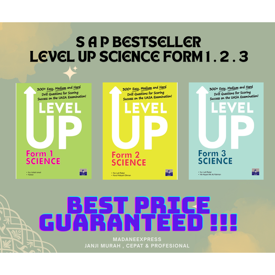 [ XPRESS ] SAP BESTSELLER : LEVEL UP SCIENCE FORM 1 . 2 . 3